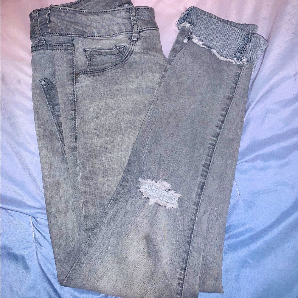 Grey Denim Jeans